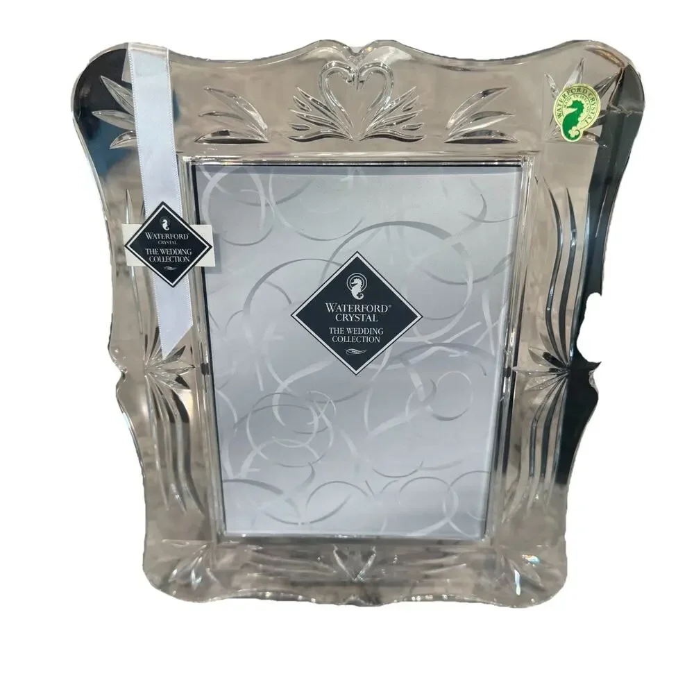 Waterford Crystal Wedding Collection 5x7 Picture Frame 104839 Made In Ireland - Picture 3 of 7